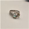 Image 4 : 5.00 CT GRA CERTIFIED ROUND BRILLIANT CUT MOISSANITE STONE VVS D COLOR SET WITH 140 ROUND BRILLIANT 