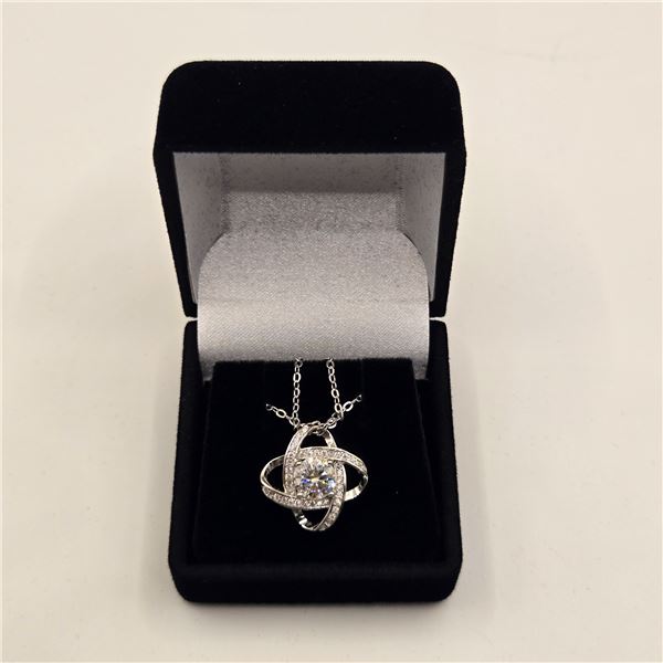 1.00 CT GRA CERTIFIED ROUND BRILLIANT CUT MOISSANITE STONE VVS D COLOR WITH 40 ROUND BRILLIANT CUT M