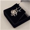 Image 3 : 1.00 CT GRA CERTIFIED ROUND BRILLIANT CUT MOISSANITE STONE VVS D COLOR WITH 40 ROUND BRILLIANT CUT M