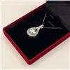 Image 3 : 4.00 CT GRA CERTIFIED PEAR CUT MOISSANITE STONE VVS D COLOR WITH 24 ROUND BRILLIANT CUT CUBIC ZIRCON