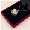 Image 3 : 20.00 CT GRA CERTIFIED ROUND BRILLIANT CUT MOISSANITE STONE VVS D COLOR SET IN 6 CLAW HEAD SET IN 92