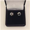 Image 2 : 2.00 CT TW GRA CERTIFIED ROUND BRILLIANT CUT MOISSANITE STONES VVS BLACK COLOR SET IN 6 CLAW BASKET 
