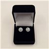 Image 1 : 2.00 CT TW GRA CERTIFIED ROUND BRILLIANT CUT MOISSANITE STONE VVS BLUE COLOR WITH 44 ROUND BRILLIANT