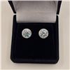 Image 2 : 2.00 CT TW GRA CERTIFIED ROUND BRILLIANT CUT MOISSANITE STONE VVS BLUE COLOR WITH 44 ROUND BRILLIANT