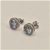 Image 4 : 2.00 CT TW GRA CERTIFIED ROUND BRILLIANT CUT MOISSANITE STONE VVS BLUE COLOR WITH 44 ROUND BRILLIANT