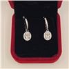 Image 2 : 2.00 CT TW GRA CERTIFIED OVAL CUT MOISSANITE STONE VVS D COLOR WITH 60 ROUND BRILLIANT CUT CUBIC ZIR