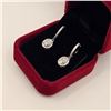 Image 3 : 2.00 CT TW GRA CERTIFIED OVAL CUT MOISSANITE STONE VVS D COLOR WITH 60 ROUND BRILLIANT CUT CUBIC ZIR