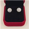 Image 3 : 2.00 CT TW GRA CERTIFIED ROUND BRILLIANT CUT MOISSANITE STONE VVS D COLOR WITH 40 ROUND BRILLIANT CU