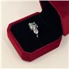 Image 2 : 3.00 CT GRA CERTIFIED ROUND BRILLIANT CUT MOISSANITE STONE VVS DARK GREEN COLOR WITH HEART SHAPED BR