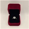 Image 1 : 2.00 CT GRA CERTIFIED ROUND BRILLIANT CUT MOISSANITE STONE VVS BLUE COLOR WITH 35 ROUND BRILLIANT CU