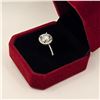 Image 2 : 2.00 CT GRA CERTIFIED ROUND BRILLIANT CUT MOISSANITE STONE VVS BLUE COLOR WITH 35 ROUND BRILLIANT CU