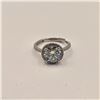 Image 4 : 2.00 CT GRA CERTIFIED ROUND BRILLIANT CUT MOISSANITE STONE VVS BLUE COLOR WITH 35 ROUND BRILLIANT CU