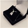 Image 3 : 1.00 CT GRA CERTIFIED PRINCESS CUT MOISSANITE STONE VVS D COLOR SET IN 4 CLAW BASKET PENDANT SET IN 
