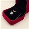 Image 3 : 1.00 CT GRA CERTIFIED HEART CUT MOISSANITE STONE VVS D COLOR WITH 22 ROUND BRILLIANT CUT CUBIC ZIRCO