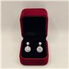 Image 1 : 2.00 CT GRA CERTIFIED ROUND BRILLIANT CUT MOISSANITE STONE VVS D COLOR WITH 1 CUBIC ZIRCONIA SET ABO