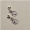 Image 4 : 2.00 CT GRA CERTIFIED ROUND BRILLIANT CUT MOISSANITE STONE VVS D COLOR WITH 1 CUBIC ZIRCONIA SET ABO