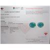Image 3 : 7 ct Certified Silver Emerald gemstone Earrings ($14,390 Appraisal)