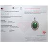 Image 3 : 5.5 ct Certified Silver Emerald gemstone Pendant ($13,960 Appraisal)