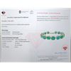 Image 3 : 18.6 ct Certified Silver Emerald gemstone Bracelet ($21,339 Appraisal)