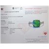 Image 3 : 2.2 ct Certified Silver Emerald gemstone Ring ($3,310 Appraisal)