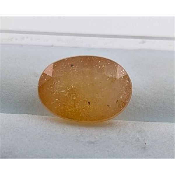 5.56 ct Certified Kashmir Yellow Sapphire gemstone ($7,589 Appraisal)