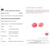 Image 3 : 5.75 ct Certified Pink Sapphire gemstone Pair ($10,350 Appraisal)