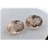 Image 1 : 15.17 ct Certified Untreated Imperial Topaz gemstone Pair ($12,100 Appraisal)