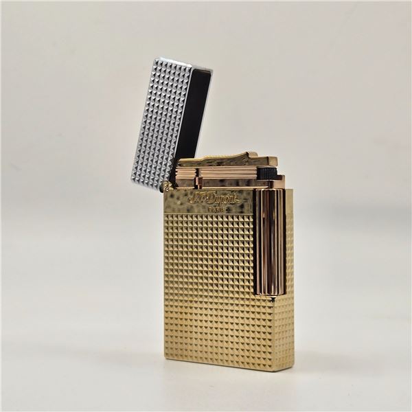 S.T. Dupont Ligne 2 Diamond Head Golden Hour Pattern Lighter, "150th" - Made in Paris, France