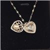 Image 4 : Platinum Plated 20.0mm Simulated Diamond (CZ) HeartLocket Necklace w/ 7.0mm Synthetic Pearl - Chain 
