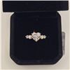 Image 2 : 14k Gold Plated 2.0ct Heart Cut Simulated Diamond (CZ) Ring - Size 7