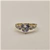 Image 4 : 14k Gold Plated 2.0ct Heart Cut Simulated Diamond (CZ) Ring - Size 7