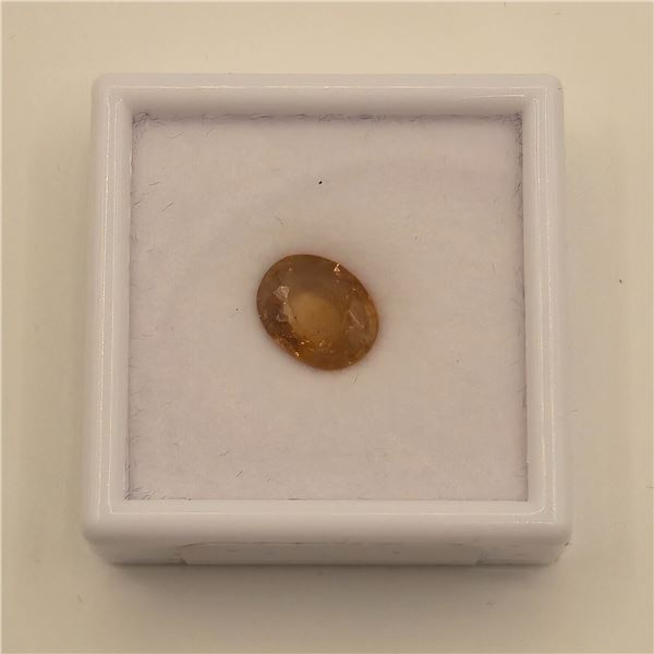 4.3ct Natural Imperial Topaz - Oval Cut, 8.8*10.9mm
