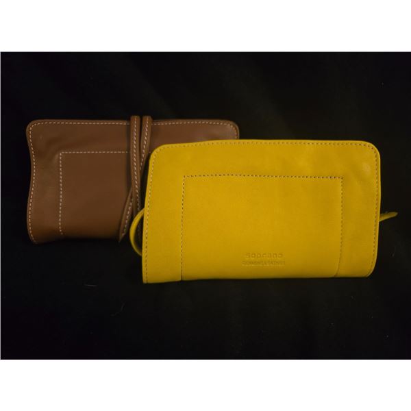 Soprano 2 Leather Wallet Purses Made in Italy - Brand New