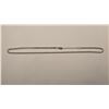 Image 2 : Platinum Plated 2.5mm Simulated Diamond (CZ) Tennis Necklace - Adjustable Chain 18" to 20" long
