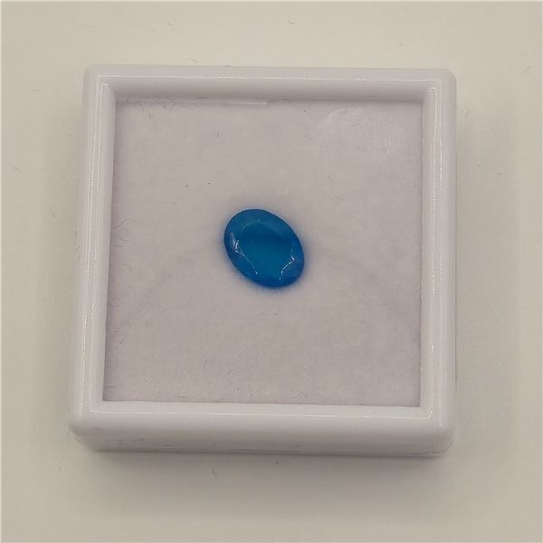 1.4ct Natural Blue Opal Oval Cut - 7.1*9.5mm
