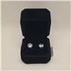 Image 1 : 925S 2.0ct Each Simulated Diamond (CZ) Stud Earrings Mounted in 925 Sterling Silver w/ White Gold Ov