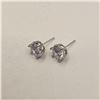 Image 4 : 925S 2.0ct Each Simulated Diamond (CZ) Stud Earrings Mounted in 925 Sterling Silver w/ White Gold Ov
