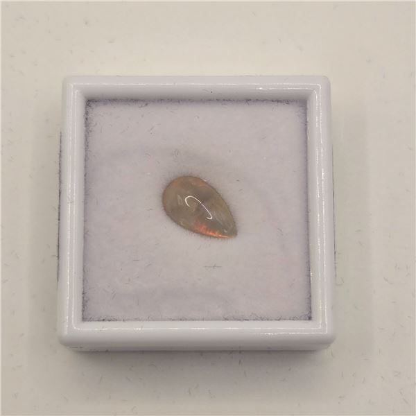 1.9ct Natural Fire Opal Pear Cabochon Cut - 7.7 * 13.0mm