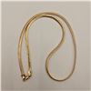 Image 3 : 18K Gold Plated 4.0mm Serpentine Necklace 20.0" Long