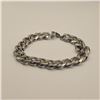 Image 3 : Platinum Plated 12.0mm Cuban Link Bracelet 8.25" Long