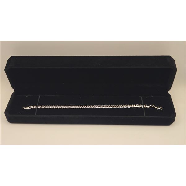 Platinum Plated 6.0mm Cuban Link Bracelet 7.5" Long