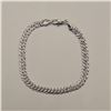 Image 2 : Platinum Plated 6.0mm Cuban Link Bracelet 7.5" Long