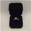 Image 1 : Platinum Plated 1.0ct Simulated Diamond (CZ) Chanel Ring - Resizeable