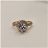 Image 3 : 18K Gold Platd 1.0ct Simulated Diamond (CZ) Luxury Ring - Size 7
