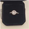 Image 2 : Platinum Plated 1.0ct Simulated Diamond (CZ) Halon Ring - Resizeable