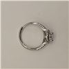 Image 4 : Platinum Plated 1.0ct Simulated Diamond (CZ) Halon Ring - Resizeable