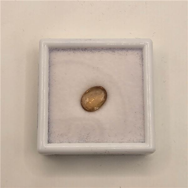 3.7ct Natural Imperial Topaz - Oval Cut - 7.7 * 10.1mm