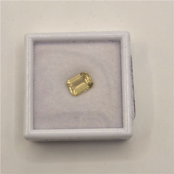 2.3ct Natural Lemon Quartz Emerald Cut - 6.7 * 9.0mm