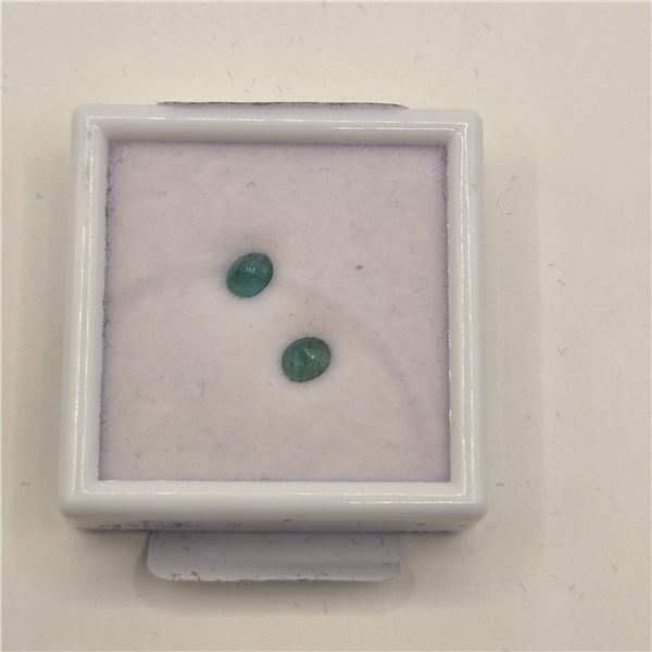0.9ct Natural Emerald Untreated Oval Cut - 4.0 * 4.9mm // 4.1 * 4.9mm