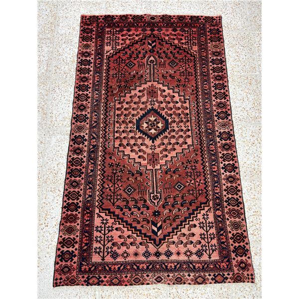 Geometric map Beautiful colouring Low pile 100% Authentic Hand Knotted Wool Persian Rug Handmade in 
